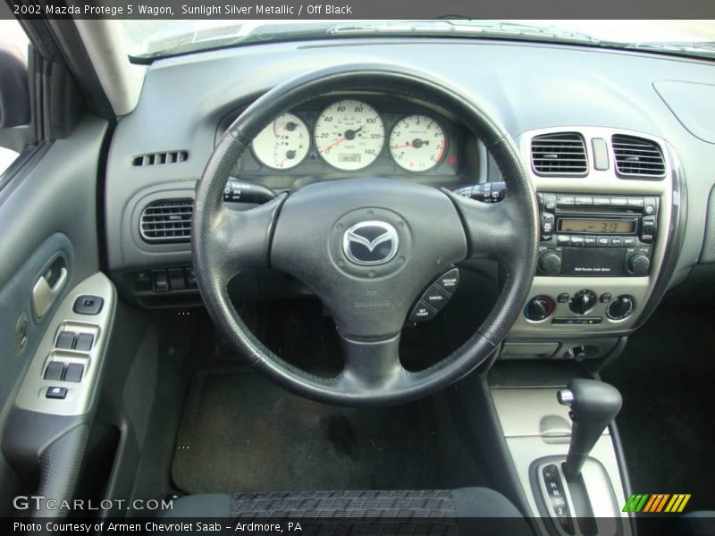 Sunlight Silver Metallic / Off Black 2002 Mazda Protege 5 Wagon