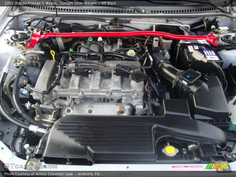 Sunlight Silver Metallic / Off Black 2002 Mazda Protege 5 Wagon