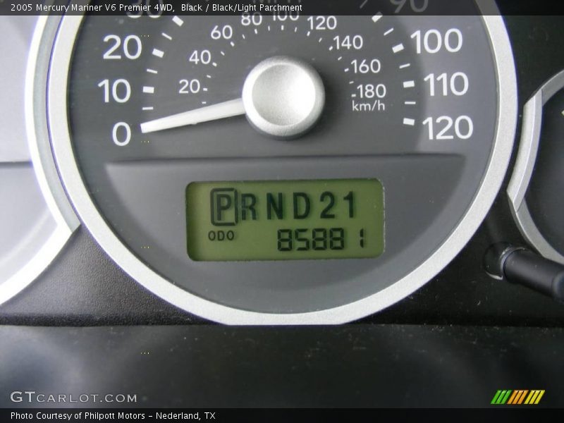 Black / Black/Light Parchment 2005 Mercury Mariner V6 Premier 4WD