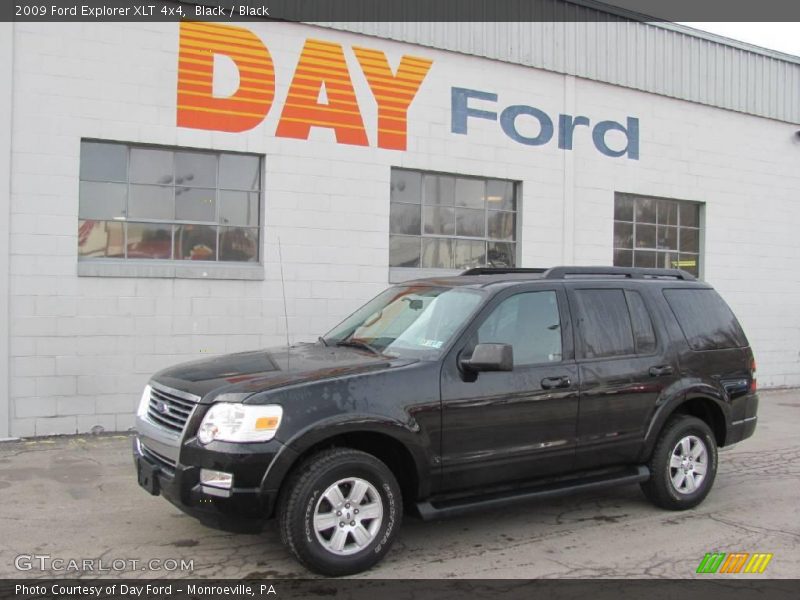 Black / Black 2009 Ford Explorer XLT 4x4