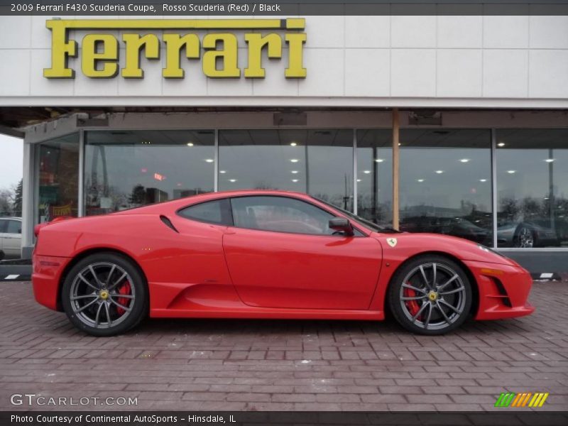 Rosso Scuderia (Red) / Black 2009 Ferrari F430 Scuderia Coupe
