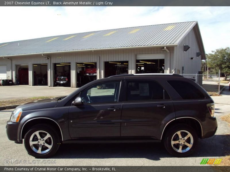 Black Amethyst Metallic / Light Gray 2007 Chevrolet Equinox LT