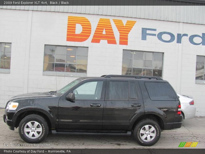 Black / Black 2009 Ford Explorer XLT 4x4