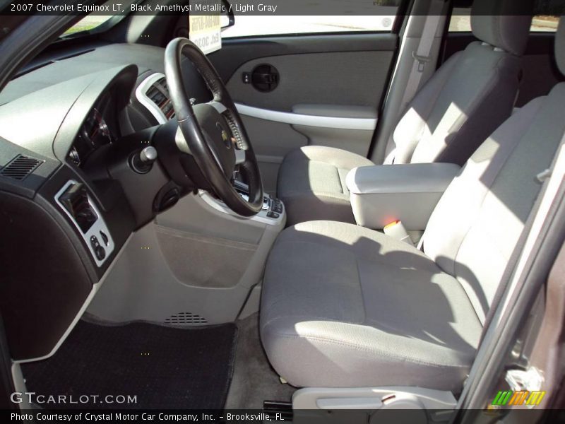 Black Amethyst Metallic / Light Gray 2007 Chevrolet Equinox LT