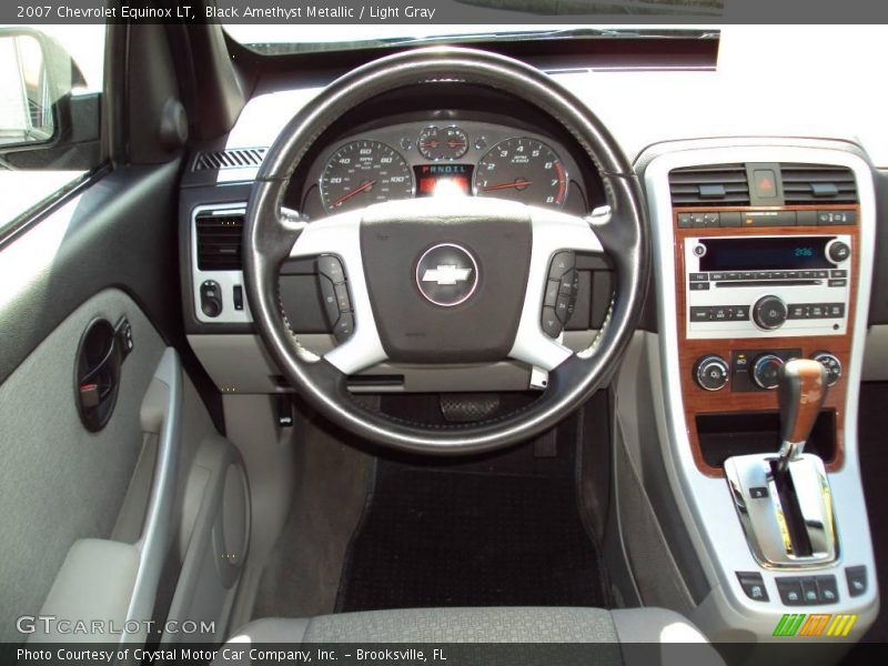 Black Amethyst Metallic / Light Gray 2007 Chevrolet Equinox LT