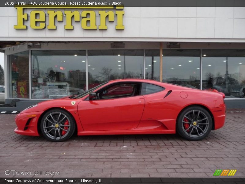 Rosso Scuderia (Red) / Black 2009 Ferrari F430 Scuderia Coupe