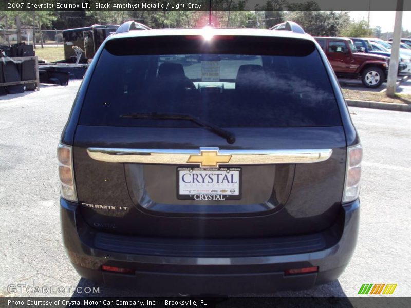 Black Amethyst Metallic / Light Gray 2007 Chevrolet Equinox LT