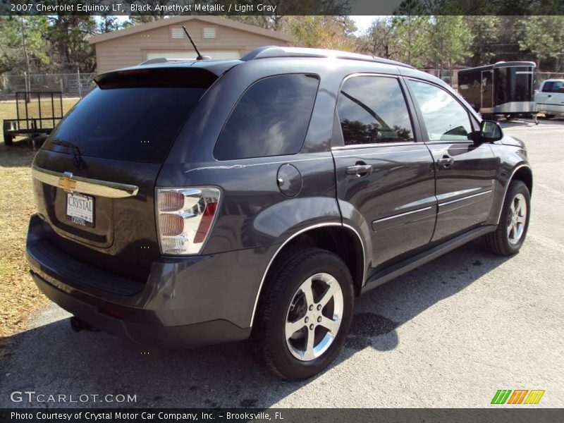 Black Amethyst Metallic / Light Gray 2007 Chevrolet Equinox LT