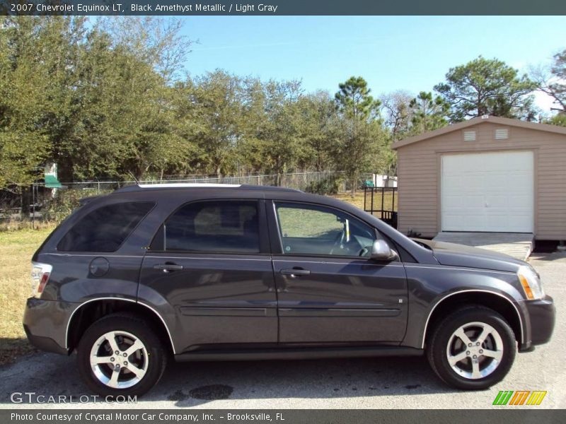 Black Amethyst Metallic / Light Gray 2007 Chevrolet Equinox LT
