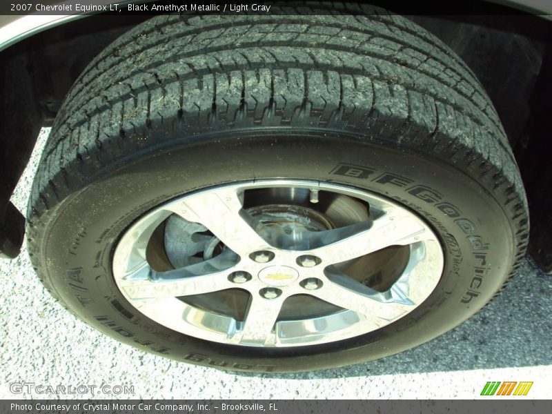 Black Amethyst Metallic / Light Gray 2007 Chevrolet Equinox LT