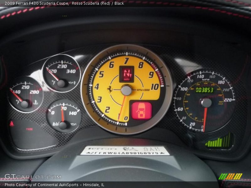 Rosso Scuderia (Red) / Black 2009 Ferrari F430 Scuderia Coupe