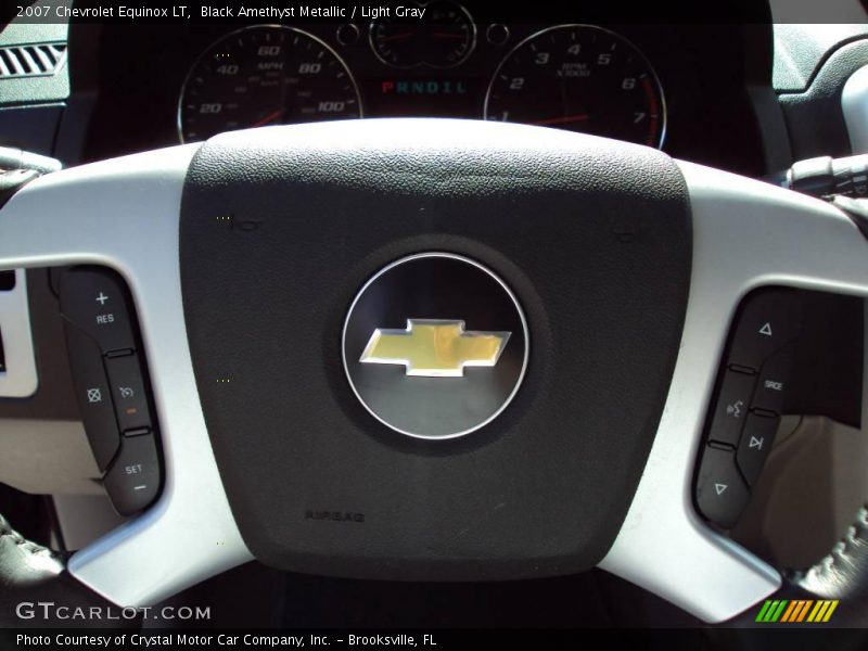 Black Amethyst Metallic / Light Gray 2007 Chevrolet Equinox LT