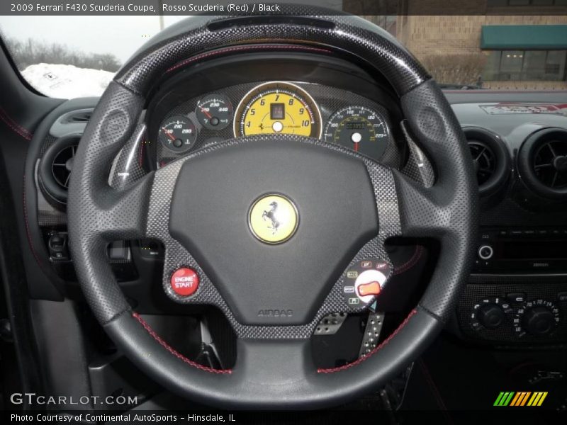 Rosso Scuderia (Red) / Black 2009 Ferrari F430 Scuderia Coupe