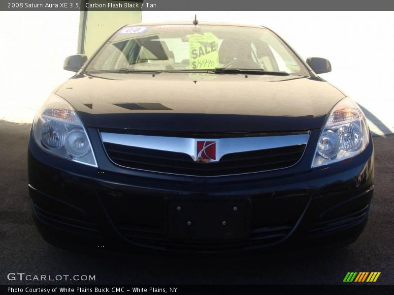 Carbon Flash Black / Tan 2008 Saturn Aura XE 3.5