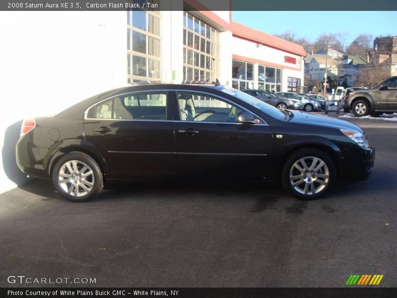 Carbon Flash Black / Tan 2008 Saturn Aura XE 3.5