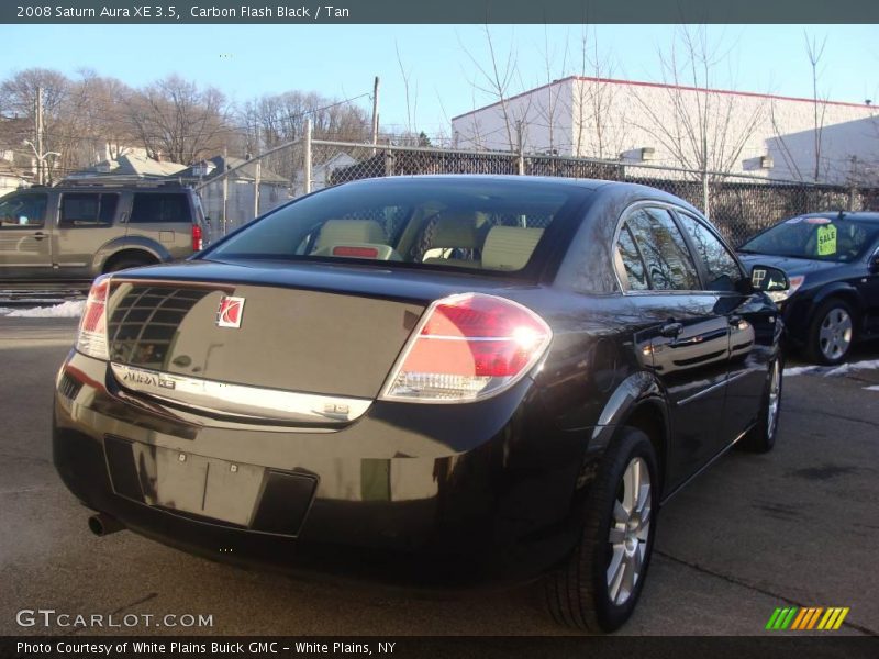 Carbon Flash Black / Tan 2008 Saturn Aura XE 3.5