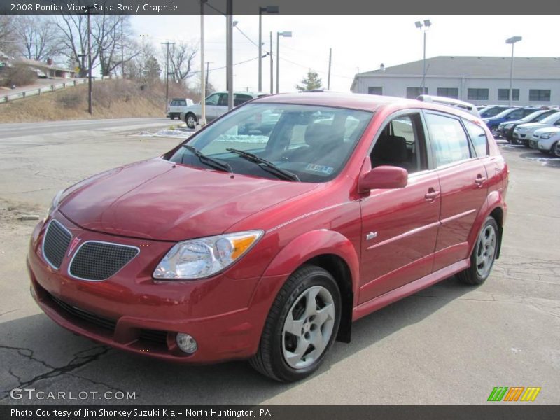 Salsa Red / Graphite 2008 Pontiac Vibe