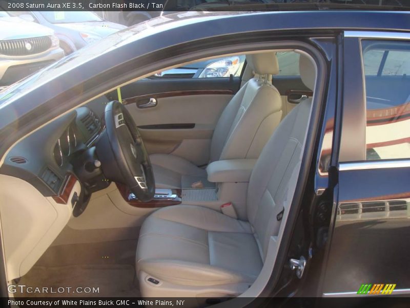 Carbon Flash Black / Tan 2008 Saturn Aura XE 3.5