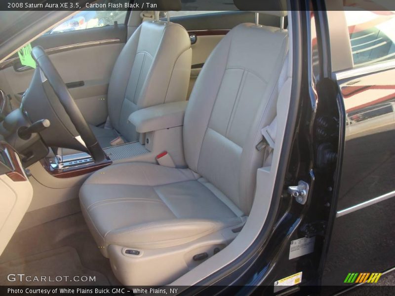 Carbon Flash Black / Tan 2008 Saturn Aura XE 3.5