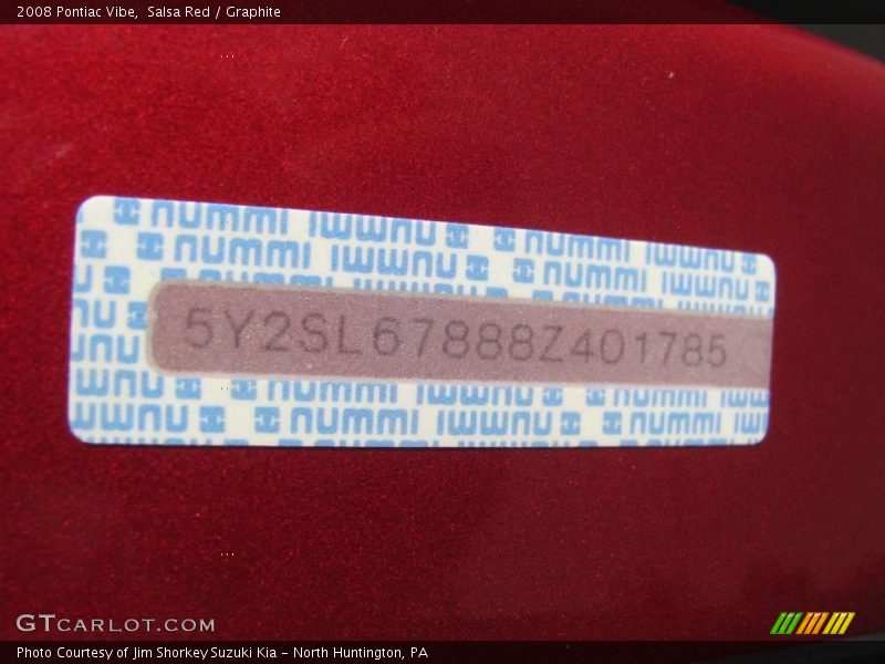 Salsa Red / Graphite 2008 Pontiac Vibe