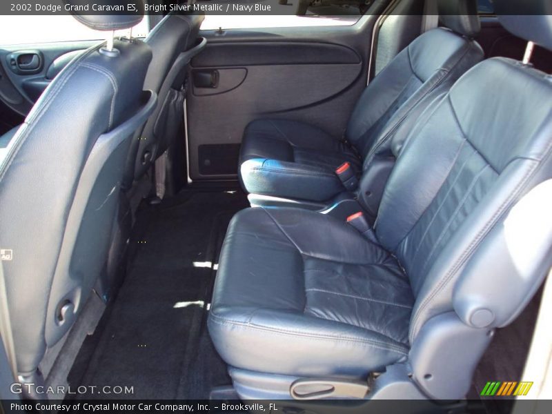 Bright Silver Metallic / Navy Blue 2002 Dodge Grand Caravan ES