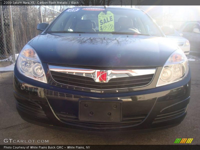 Carbon Flash Metallic / Black 2009 Saturn Aura XE