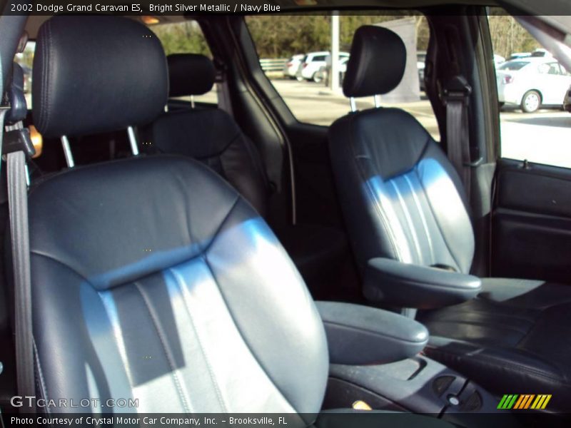 Bright Silver Metallic / Navy Blue 2002 Dodge Grand Caravan ES