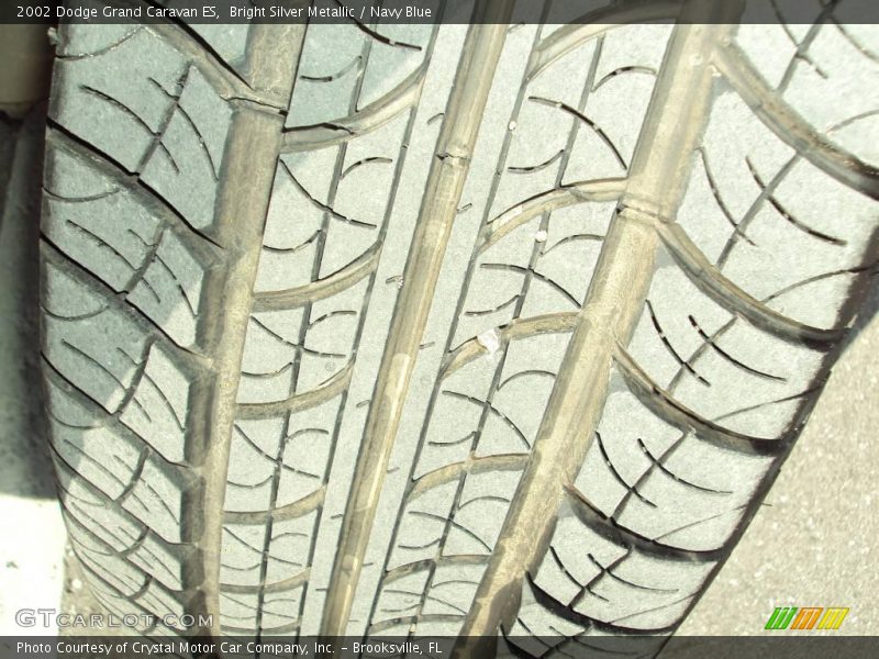 Bright Silver Metallic / Navy Blue 2002 Dodge Grand Caravan ES