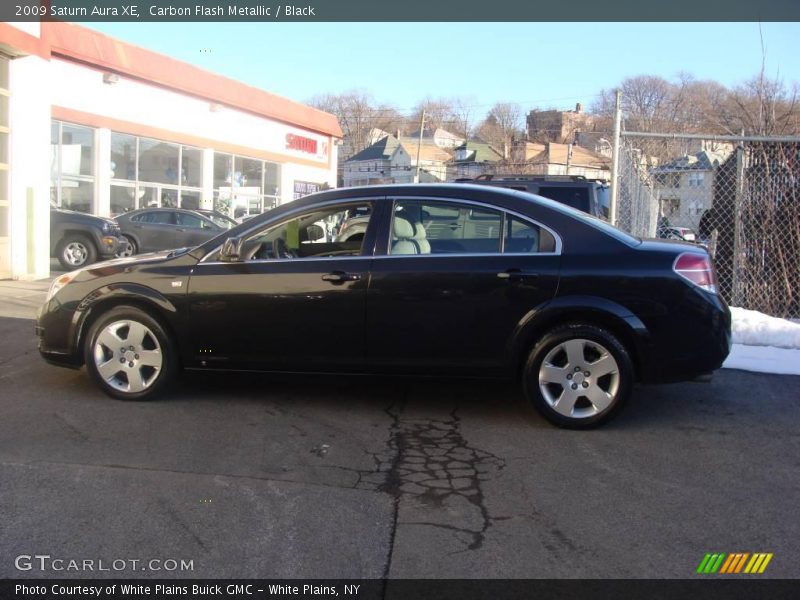 Carbon Flash Metallic / Black 2009 Saturn Aura XE