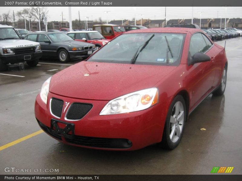 Crimson Red / Light Taupe 2007 Pontiac G6 GT Convertible