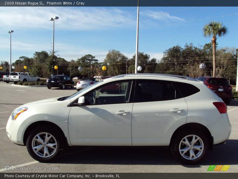 Phantom White / Gray 2009 Nissan Rogue SL