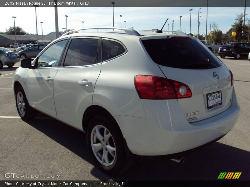 Phantom White / Gray 2009 Nissan Rogue SL