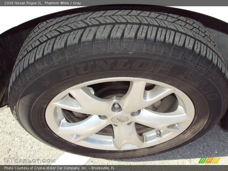 Phantom White / Gray 2009 Nissan Rogue SL