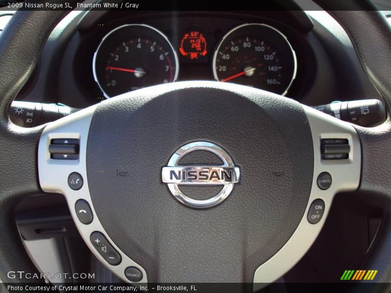 Phantom White / Gray 2009 Nissan Rogue SL
