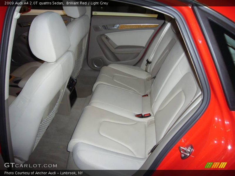 Brilliant Red / Light Grey 2009 Audi A4 2.0T quattro Sedan