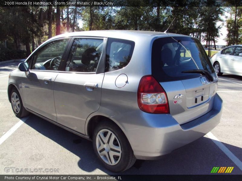 Storm Silver Metallic / Black/Grey 2008 Honda Fit Hatchback