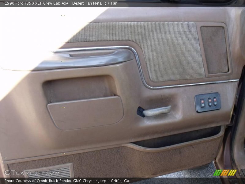 Desert Tan Metallic / Tan 1990 Ford F350 XLT Crew Cab 4x4