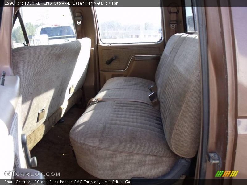 Desert Tan Metallic / Tan 1990 Ford F350 XLT Crew Cab 4x4