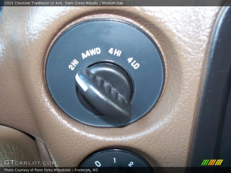 Dark Green Metallic / Medium Oak 2003 Chevrolet TrailBlazer LS 4x4