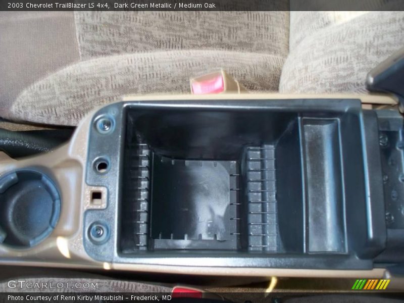 Dark Green Metallic / Medium Oak 2003 Chevrolet TrailBlazer LS 4x4