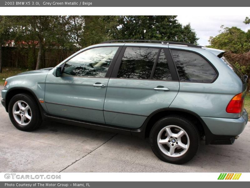 Grey Green Metallic / Beige 2003 BMW X5 3.0i