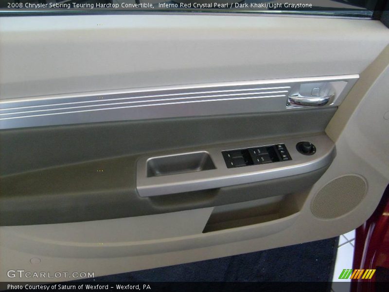 Inferno Red Crystal Pearl / Dark Khaki/Light Graystone 2008 Chrysler Sebring Touring Hardtop Convertible