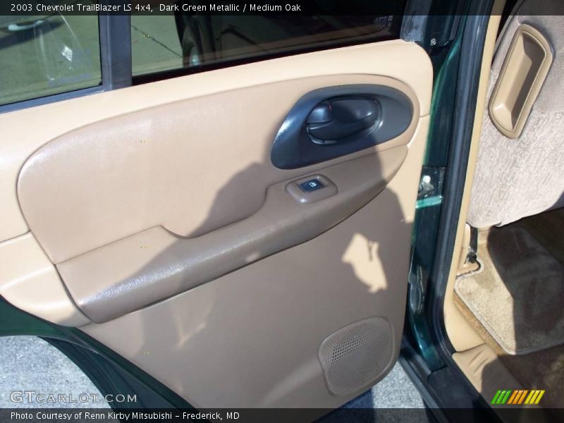 Dark Green Metallic / Medium Oak 2003 Chevrolet TrailBlazer LS 4x4