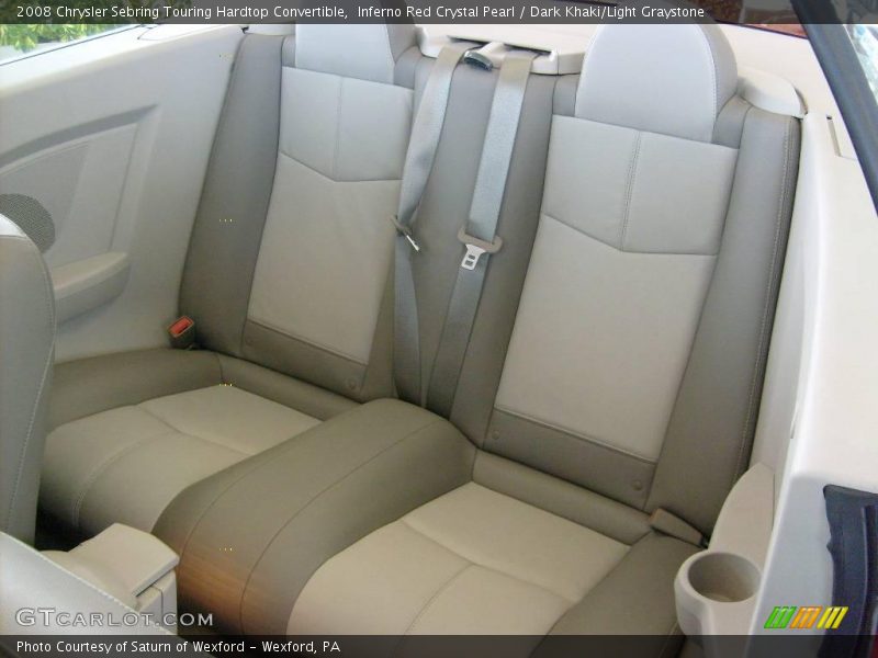 Inferno Red Crystal Pearl / Dark Khaki/Light Graystone 2008 Chrysler Sebring Touring Hardtop Convertible