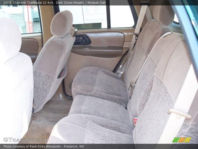 Dark Green Metallic / Medium Oak 2003 Chevrolet TrailBlazer LS 4x4