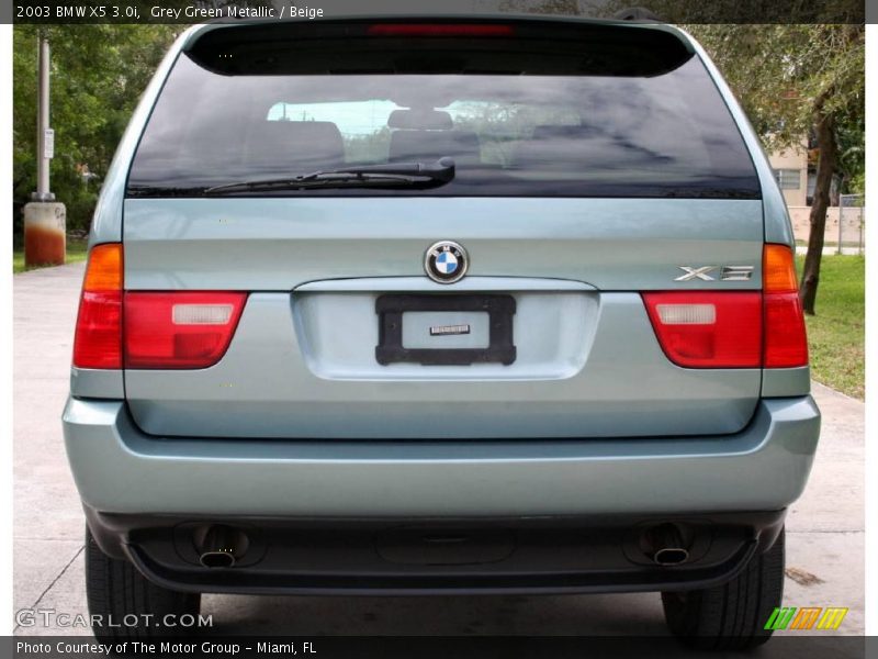 Grey Green Metallic / Beige 2003 BMW X5 3.0i