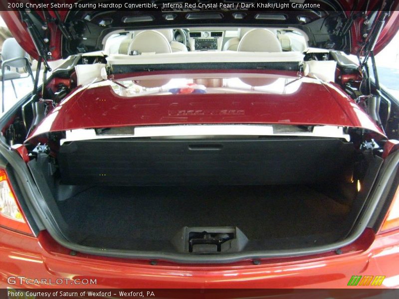Inferno Red Crystal Pearl / Dark Khaki/Light Graystone 2008 Chrysler Sebring Touring Hardtop Convertible