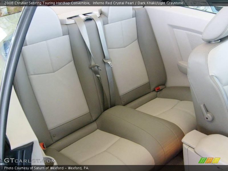 Inferno Red Crystal Pearl / Dark Khaki/Light Graystone 2008 Chrysler Sebring Touring Hardtop Convertible