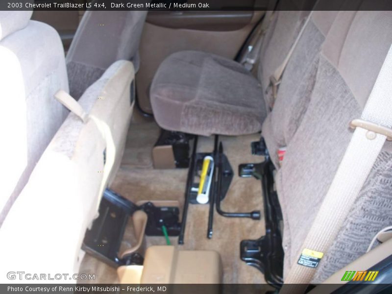 Dark Green Metallic / Medium Oak 2003 Chevrolet TrailBlazer LS 4x4