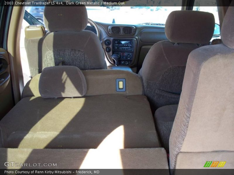 Dark Green Metallic / Medium Oak 2003 Chevrolet TrailBlazer LS 4x4
